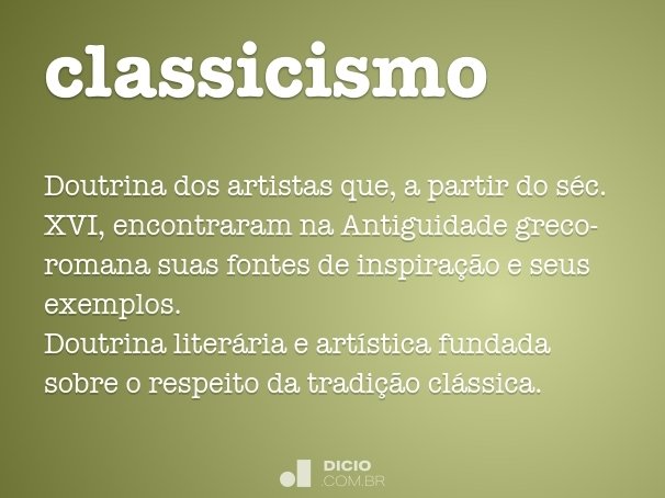 classicismo