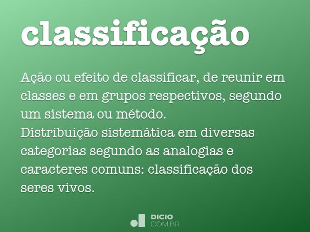 classificação