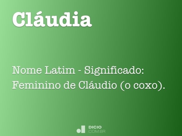 Cláudia