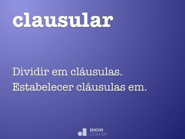clausular