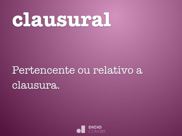 clausural