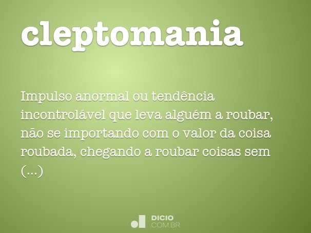 cleptomania