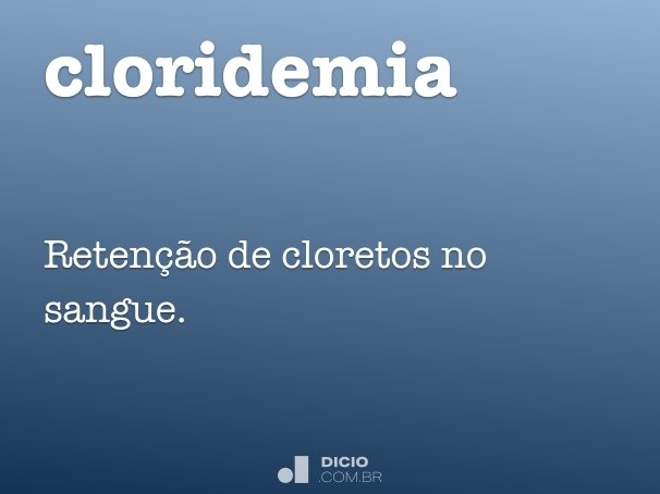 cloridemia
