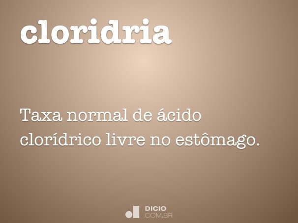 cloridria