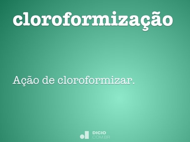 cloroformização