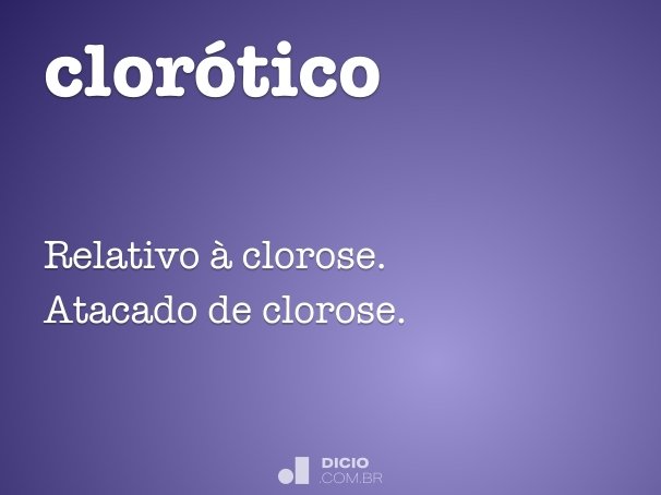clorótico