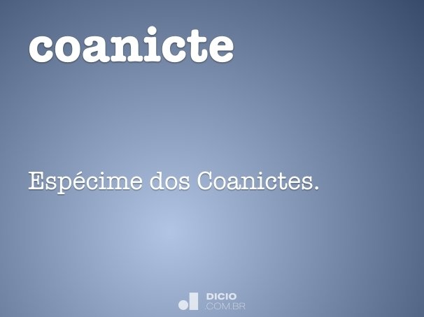 coanicte