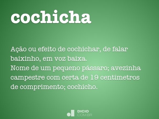 cochicha