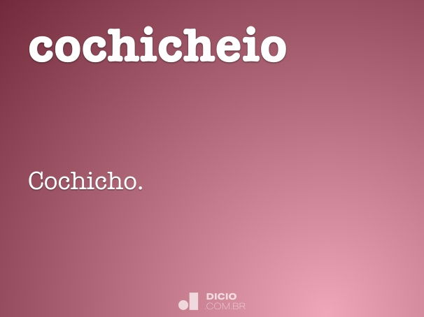 cochicheio