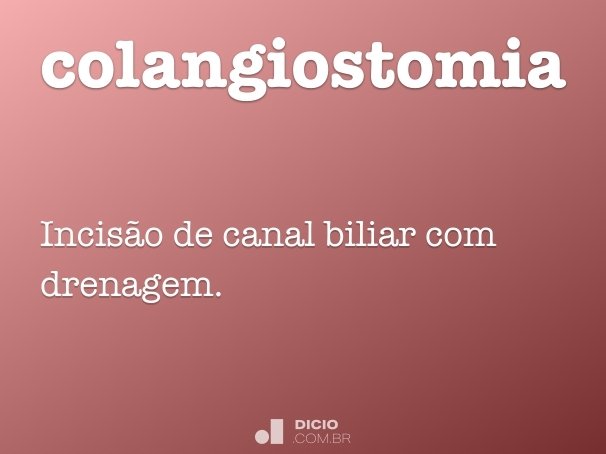 colangiostomia