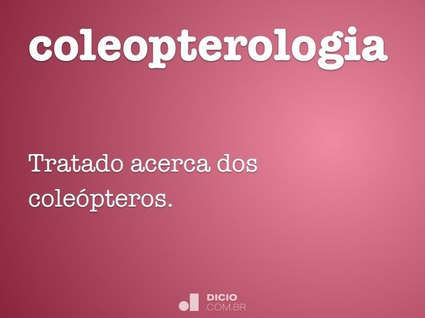coleopterologia