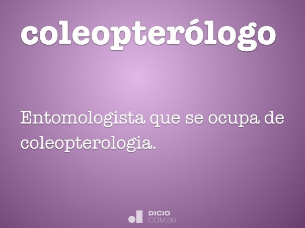 coleopterólogo
