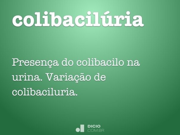 colibacilúria