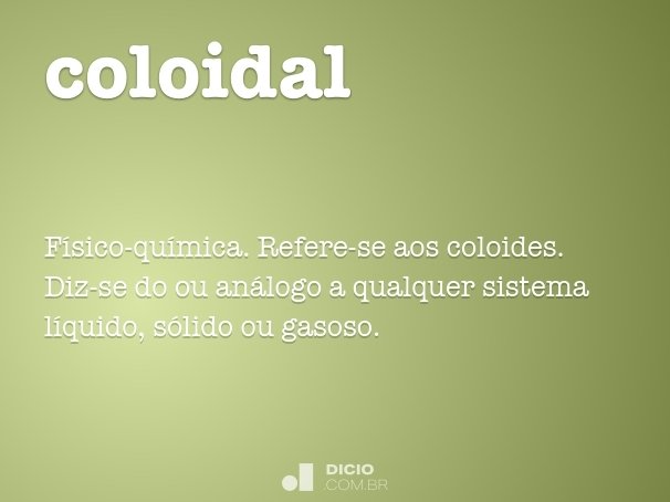 coloidal