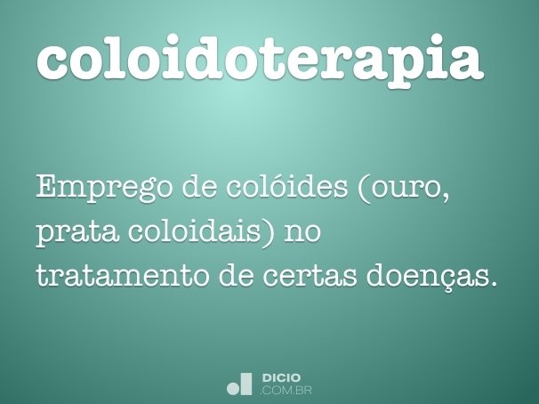 coloidoterapia