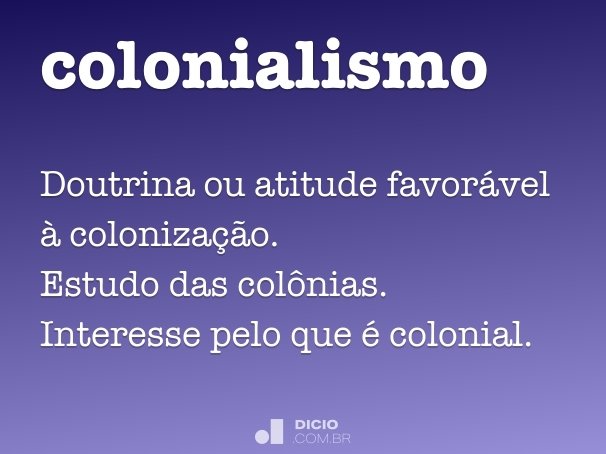 colonialismo