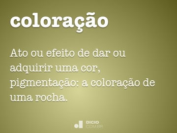 Coloração e Pigmentação