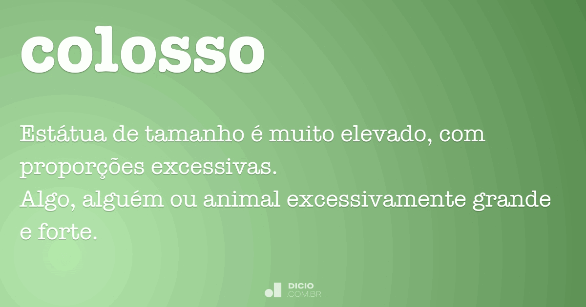 Colossos (número e nome) Nome em latim