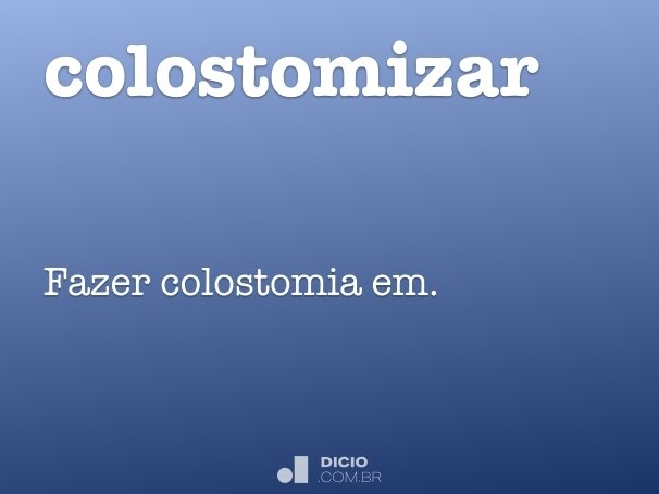 colostomizar
