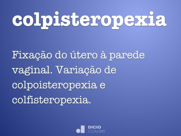 colpisteropexia