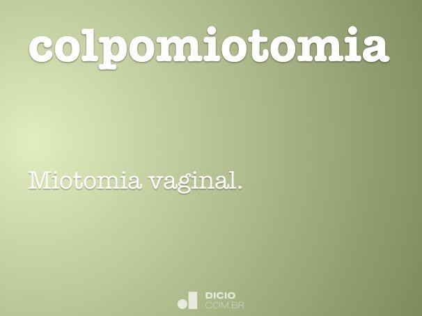 colpomiotomia