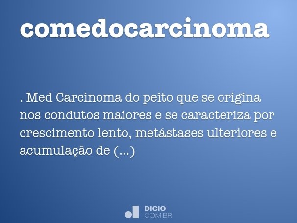 comedocarcinoma