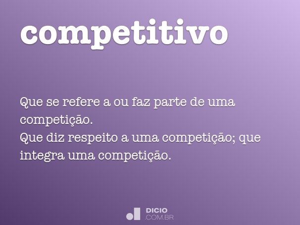 Dicionário Competitivo