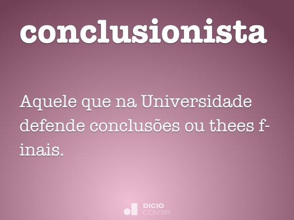 conclusionista