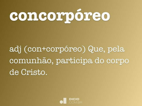 concorpóreo