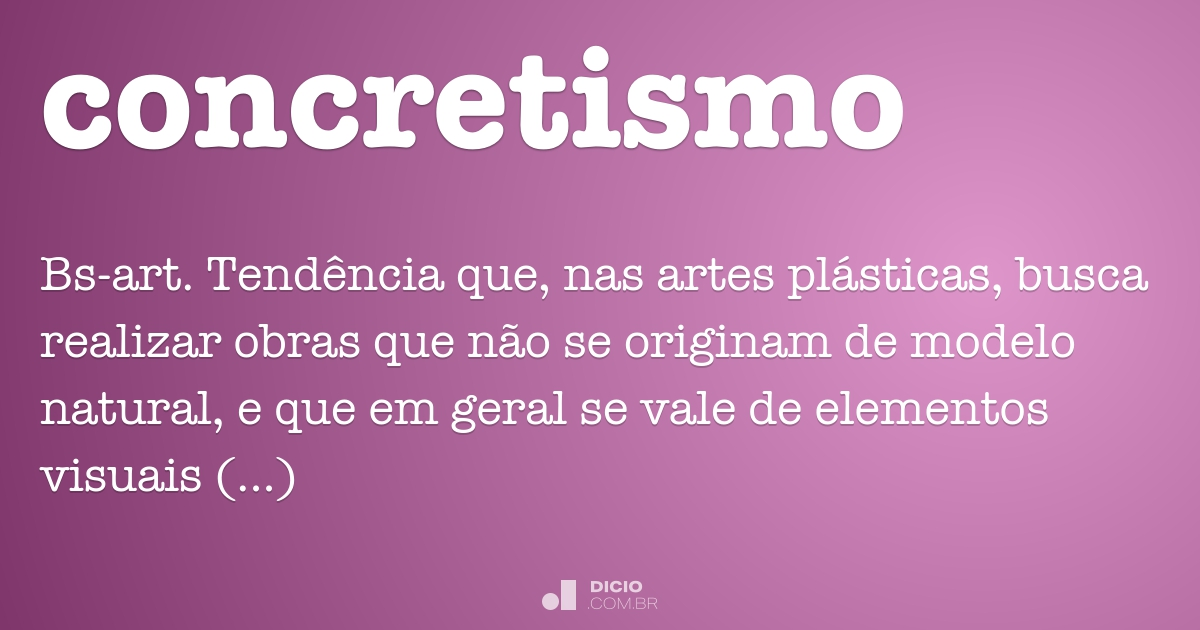 Considere As Seguintes Afirmações Sobre O Concretismo