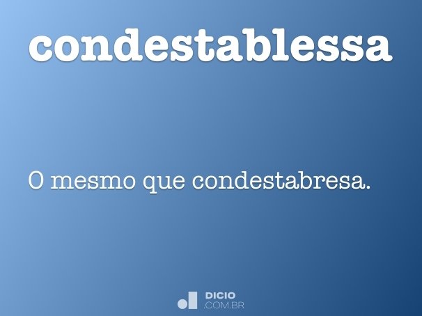 condestablessa