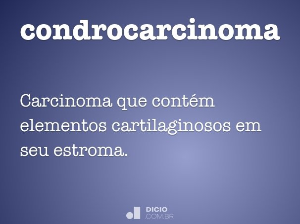condrocarcinoma