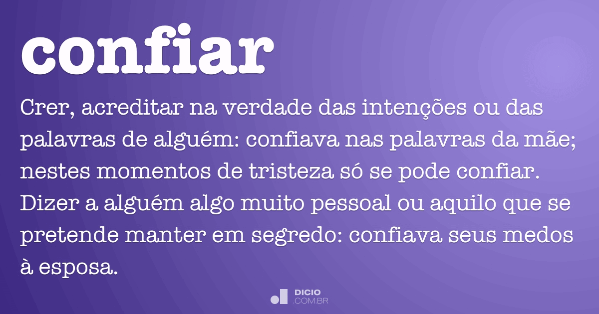 Confiável - Dicio, Dicionário Online de Português