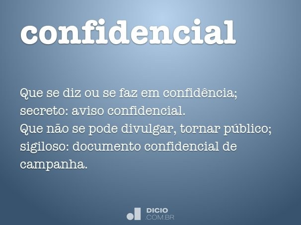 confidencial