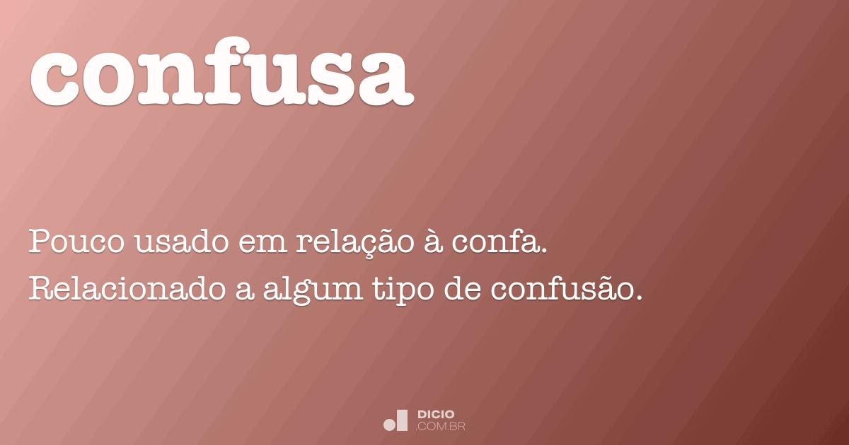 confusa ⦙1 - confusa, o boletim