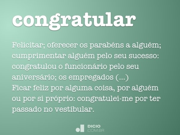 congratular