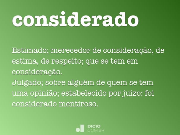 considerado