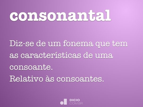 consonantal