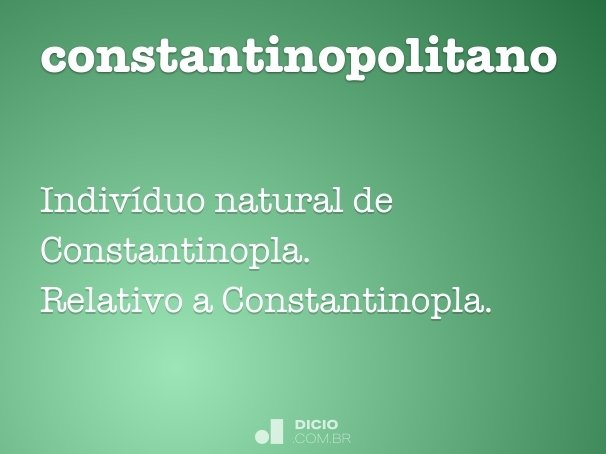 constantinopolitano