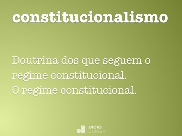 constitucionalismo