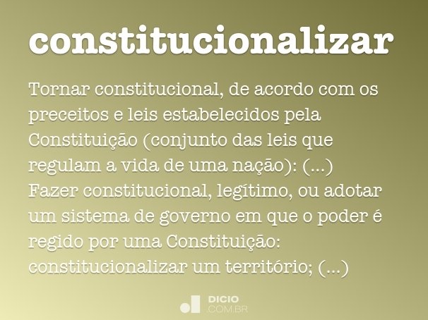 constitucionalizar