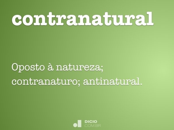 contranatural