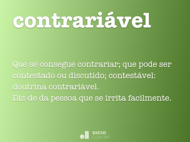 contrariável