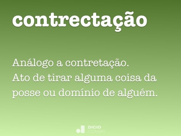 contrectação