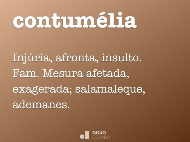 contumélia