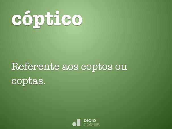 cóptico