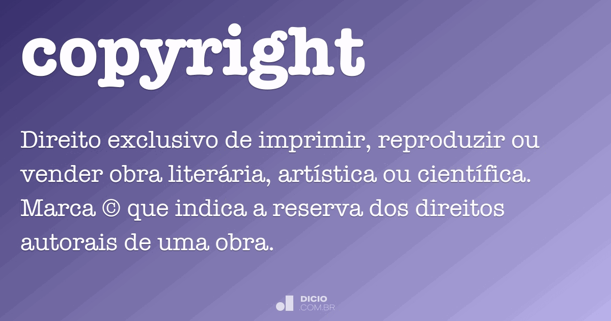 Copyright Dicio, Dicionário Online de Português