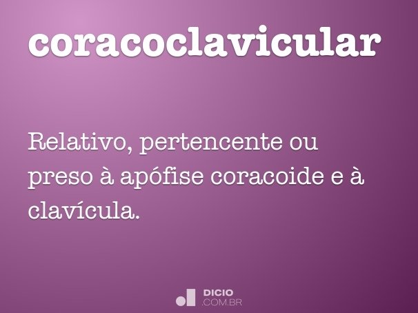 coracoclavicular