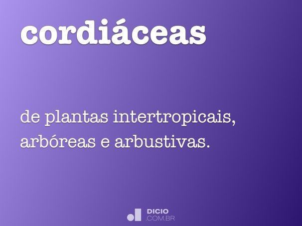 cordiáceas