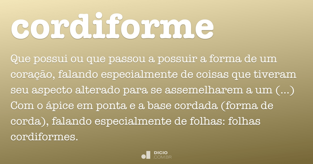 Caseiforme - Dicio, Dicionário Online de Português